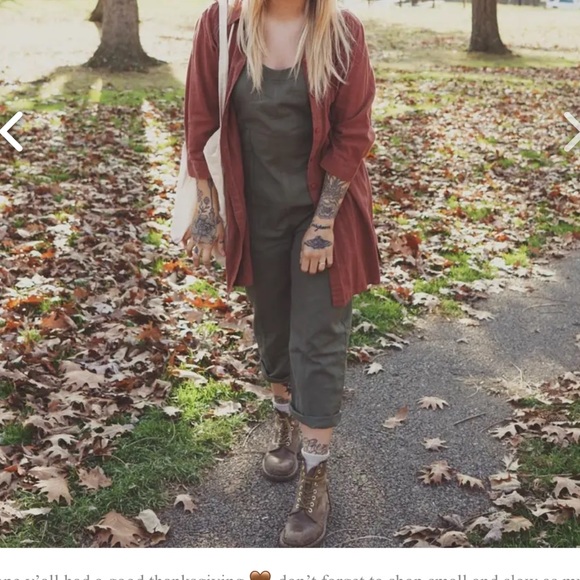 Pana Mina jumpsuit moss green size M - Picture 9 of 10